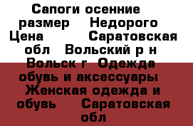  Сапоги осенние 36 размер!!! Недорого › Цена ­ 900 - Саратовская обл., Вольский р-н, Вольск г. Одежда, обувь и аксессуары » Женская одежда и обувь   . Саратовская обл.